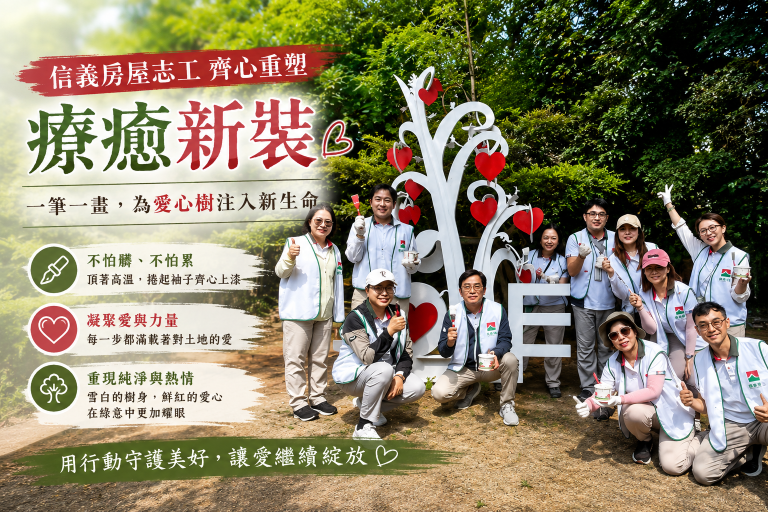 一棵樹重新變白了，也讓我看見志工服務最美的樣子